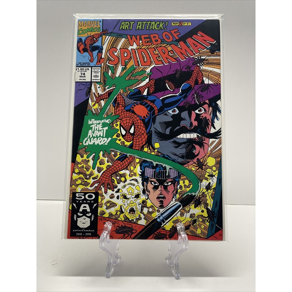 Web of Spider-Man #74 NM/M (Marvel ComicsDirect Ed Mar 1991) 1st App Avant Guard